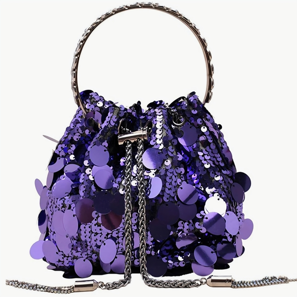 ☆Purple Sequin Women's Mini Party Bag☆